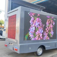 Camion Scène Mobile Extérieur à LED Gris, Alimenté à l'Essence, pour Publicité Promotionnelle et Arts Scéniques