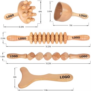 Ensemble de massage lymphatique 5-en-1 avec logo personnalisé pour soulager la douleur et sculpter le corps - Product Image 2