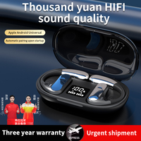 Headset Musik Game YYK-Q16 Harga Pabrik, Headphone Nirkabel Bone Conduction BT5.3 TWS, Earphone TWS On-Ear