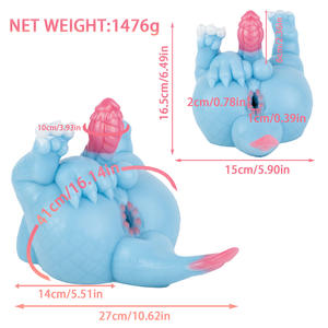 Sıvı Silikon Hayvan Şeklinde Kalça Düzeyinde Unisex Seks Oyuncağı Penis Egzersiz Mastürbasyon Aparatı Yatak Eğlencesi - Product Image 4