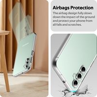 Coques de téléphone portable transparentes noires mates en TPU souple pour Samsung Galaxy S25 S24 S23 Plus Ultra FE, dos lisse