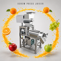 Hoge sapopbrengst, hoge productiviteit, gemotoriseerde spiraalpers, automatische sapcentrifuge voor peer, kool, kokosnoot, suikerriet