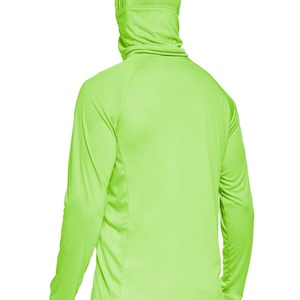 Camiseta Táctica Transpirable con Protección UV UPF 50+ de Secado Rápido en Verde Neón, Camiseta de Pesca para Hombre, Ropa de Pesca, Sudadera con Capucha de Camuflaje Personalizada - Product Image 4