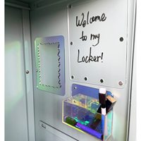 Kit d'accessoires pour casier scolaire : miroir magnétique, porte-stylo, tableau effaçable magnétique, marqueurs effaçables à sec