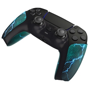 PlayVital Green Storm Thunder - Almohadillas de Goma Suave con Textura Profesional Antideslizantes y Absorbentes del Sudor para el Control de PS5 - Product Image 5