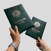 Carpeta de Cuero PU A4 de Lujo con Logotipo Personalizado al por Mayor, Funda Acolchada para Diplomas para Ceremonias de Graduación y Premiaciones