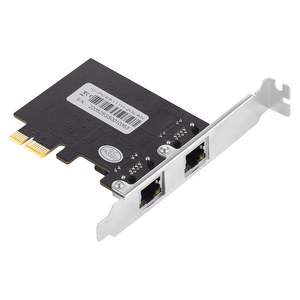 High Quality PC 10/100/1000 Mbps Realtek PCIe 1x to 2 Port Gigabit Wired Network Card for Server/Desktop <b>LAN</b> <b>Adapter</b> in Stock Gi - Product Image 5