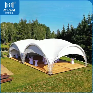 豪华婚礼帐篷俄罗斯5mx5m 10mx10m钢制造拱形圆顶帐篷