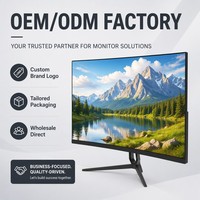 Moniteur de jeu VA 1K de 24,5 pouces 75Hz 144Hz 165Hz à micro-cadre, rétroéclairage LED, 16:9, 5ms, écran de bureau pour le bureau et l'e-sport