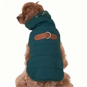 ペット服 秋冬 犬服 厚手 暖かい コットンパッド 猫服 コーギー 犬 ジャケット トラクタブルロープ付き - Product Image 5