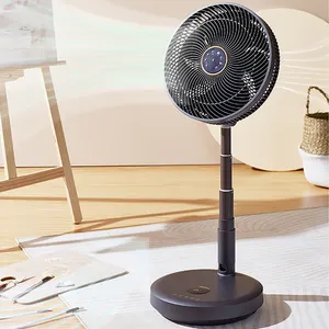 12 inch Rechargeable Standing Cooling Ventilador Foldable Pedestal Fan