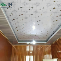 Panneau de plafond en PVC multicolores au choix, plat, lisse, décoratif, pour plafond suspendu, faible entretien, utilisation dans les hôtels, les centres commerciaux, les écoles, les hôpitaux