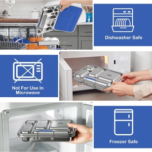 Aohea Kids Student Bento en acier inoxydable pour enfants pour la rentrée des enfants Boîte à lunch OEM pour enfants - Product Image 4