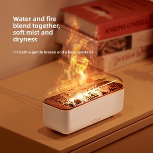 New lava Flame Transparent 0.5-1L <b>Ultrasonic</b> Aromatherapy Machine Colorful Atmosphere Lamp Fragrance <b>Diffuser</b> Desktop - Product Image 3