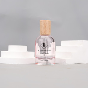 50ml Perfume <b>Spray</b> <b>Bottle</b> Wooden Cap Glass Portable Travel Luxury Refillable <b>Empty</b> Perfume <b>Bottle</b> - Product Image 3