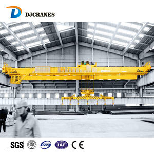 Henan Dejun 13.5 + 13.5ton renouvelable l'électromagnétisme crochet pont roulant à double poutre/acier ferraille chargement grue - Product Image 5