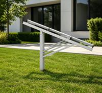 Structure de montage de panneaux solaires sur poteau et système en aluminium, support de fixation au sol pour panneaux photovoltaïques, système de montage électrique à faible coût