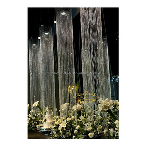 Lustre de <span class=keywords><strong>mariage</strong></span> avec perles suspendues, éclairage de <span class=keywords><strong>plafond</strong></span>, décoration de fond de scène, fournitures de décoration <span class=keywords><strong>pour</strong></span> <span class=keywords><strong>mariage</strong></span> - Product Image 4
