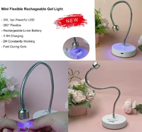 Lampe Rechargeable sans fil Uv Led Gel pour les doigts, lampe de bureau Flexible, lampe à ongles de Table, lampe à séchage rapide, Top marque américaine TP121