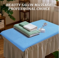 Housses de table de massage jetables non tissées, inodores, silencieuses, respectueuses de la peau, idéales pour les spas et salons de beauté