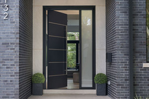 Grande <span class=keywords><strong>porte</strong></span> pivotante en verre en bois massif pour l'entrée d'une maison moderne <span class=keywords><strong>Porte</strong></span> d'entrée de sécurité pivotante en bois pour villa - Product Image 6