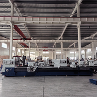 Tour horizontal CNC robuste Yade CW61125*6000 de 6 mètres de grande taille avec 4 stations d'outillage et une vitesse de broche de 3-389 tr/min