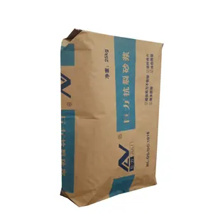 Recyclable 2 layers kraft paper bentonite valve bags 25 kg cement package sack