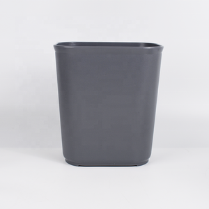 Bidone della <span class=keywords><strong>Spazzatura</strong></span> in Plastica Rettangolare Impilabile e Resistente, Design <span class=keywords><strong>Salvaspazio</strong></span> per Cucina e Casa - Product Image 2