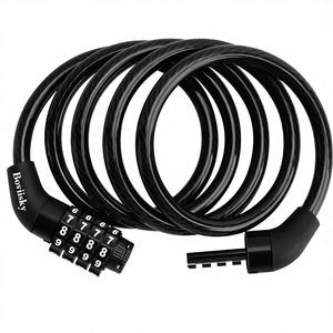 <span class=keywords><strong>Candado</strong></span> de Cable <span class=keywords><strong>Ligero</strong></span> para Bicicleta BY532, Combinación de 4 Dígitos, 1.2 m de Largo, Reajustable, Alta Seguridad, Recubierto de Vinilo, Antirrobo, Diámetro de 5/16 - Product Image 1