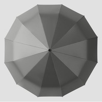 Ventes directes du fabricant Parapluie semi-automatique à trois volets avec poignée à rayures Parapluie à poignée de couleur de style plus grand