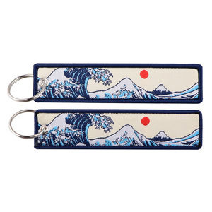 Phong cách Nhật Bản sóng dệt thân thiện với môi vải Keychain Koi cẩu phim hoạt hình thiết kế tùy chỉnh quảng cáo sinh viên ID phụ kiện - Product Image 5