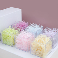 Papier de rembourrage décoratif en pulpe de bagasse froissée style raphia, imperméable, haute qualité, 100g/sac
