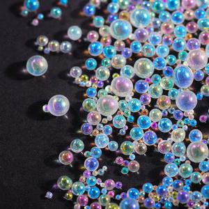 Micro-perles 3D pour ongles, strass non thermocollants, taille unique, effet Bling Bling, pour perles de verre transparentes effet bulle de couleur magique, pour téléphone portable - Product Image 3