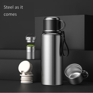 Bouteille d'eau personnalisée portable de grande capacité en acier inoxydable isolée pour le sport et les affaires - Product Image 5