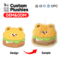 Serviette de toilette en peluche personnalisée avec motif d'animaux mignons, serviette absorbante suspendue pour la cuisine et la salle de bain