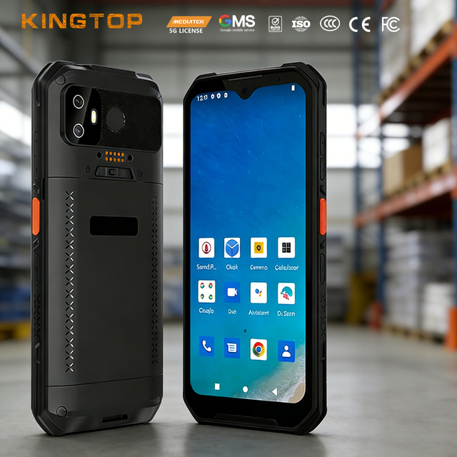 6-in-1 Rugged Phone & PDA Industrial Handheld Terminal Android  5G PDAs NFC GPS IP68 Waterproof, POS,  Barcode Scanner & Dock