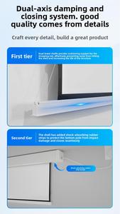 จอโปรเจคเตอร์ไฟฟ้า ALR สีขาวด้านแบบใหม่ โครงอะลูมิเนียมอัลลอยด์ ติดเพดาน/ผนัง รับแสงสูง พับเก็บได้ พร้อมรีโมทคอนโทรล รองรับความละเอียด 4K Ultra HD - Product Image 3