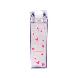 Échantillon Gratuit : Bouteilles Carrées pour Lait, Sans BPA, Transparentes, Anti-Fuite, Lavables au Lave-Vaisselle, Idéales pour les Fêtes, Design Minimaliste - Product Image 1