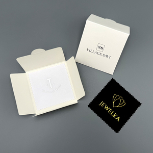 Professional Microfiber Paper <b>Envelope</b> Packed Jewellery Silver Polishing Cloth with Embossed logo - Product Image 1