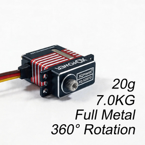 <span class=keywords><strong>Mini</strong></span> Servo XQ-power del Tamaño de un Dedo, 20g, 0.06 Segundos, 7KG, Impermeable, Engranaje Totalmente Metálico, 8.4V, 1/14, 1/16, 1/18, para Autos y Barcos RC, Micro Servo - Product Image 3