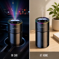 Diffuseur d'arômes et humidificateur de voiture YUEHANGTC avec projection étoilée, atomisation nano, démarrage/arrêt automatique, pour plantes