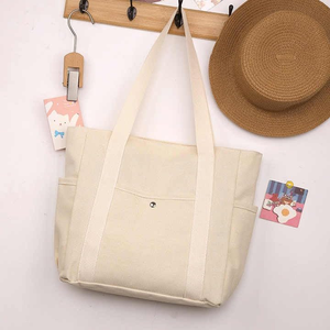 Nouveau Sac Fourre-tout en Toile de Luxe pour Étudiants, Style Simple et Tendance, Idéal pour l'École et les Activités Extérieures, Vente Directe Usine, Multi-usages - Product Image 5