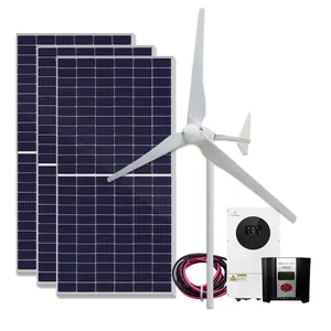 Huishoudelijke Off-Grid Wind Aangedreven Licht Zonnepaneel Thuis Compleet Zonnestelsel Windenergie