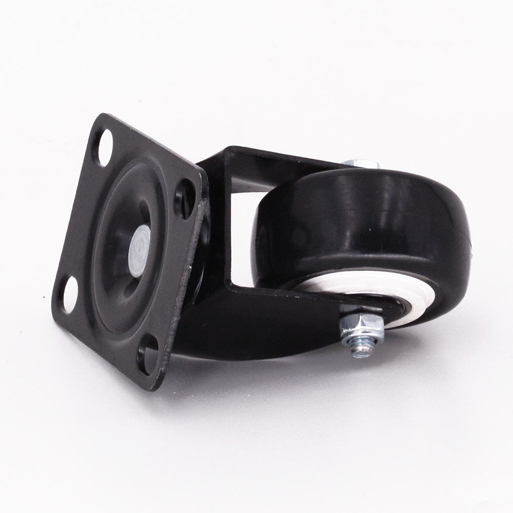 1.5 Inch Light Duty Red Pvc Swivel Caster Wheel (black)