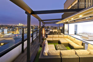 Auvent rétractable de toit pliant électrique à télécommande <span class=keywords><strong>sans</strong></span> <span class=keywords><strong>fil</strong></span>, Protection solaire motorisée - Product Image 3