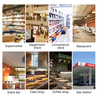 Kiosque en libre-service de 21,5 pouces avec écran tactile 10 points, compatible Windows et Android, pour supermarchés, restaurants, solutions de paiement pour la vente au détail