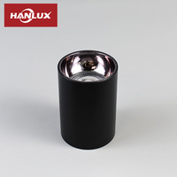 Spot encastré rond de haute qualité, amovible, avec douille GU10 MR16, finition noire, pour éclairage intérieur