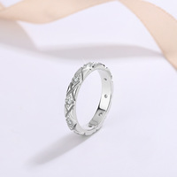 Bijoux en moissanite de haute qualité 0,3 CTW couleur D, anneaux de fiançailles et de mariage en argent sterling 925 pour femmes, cadeaux