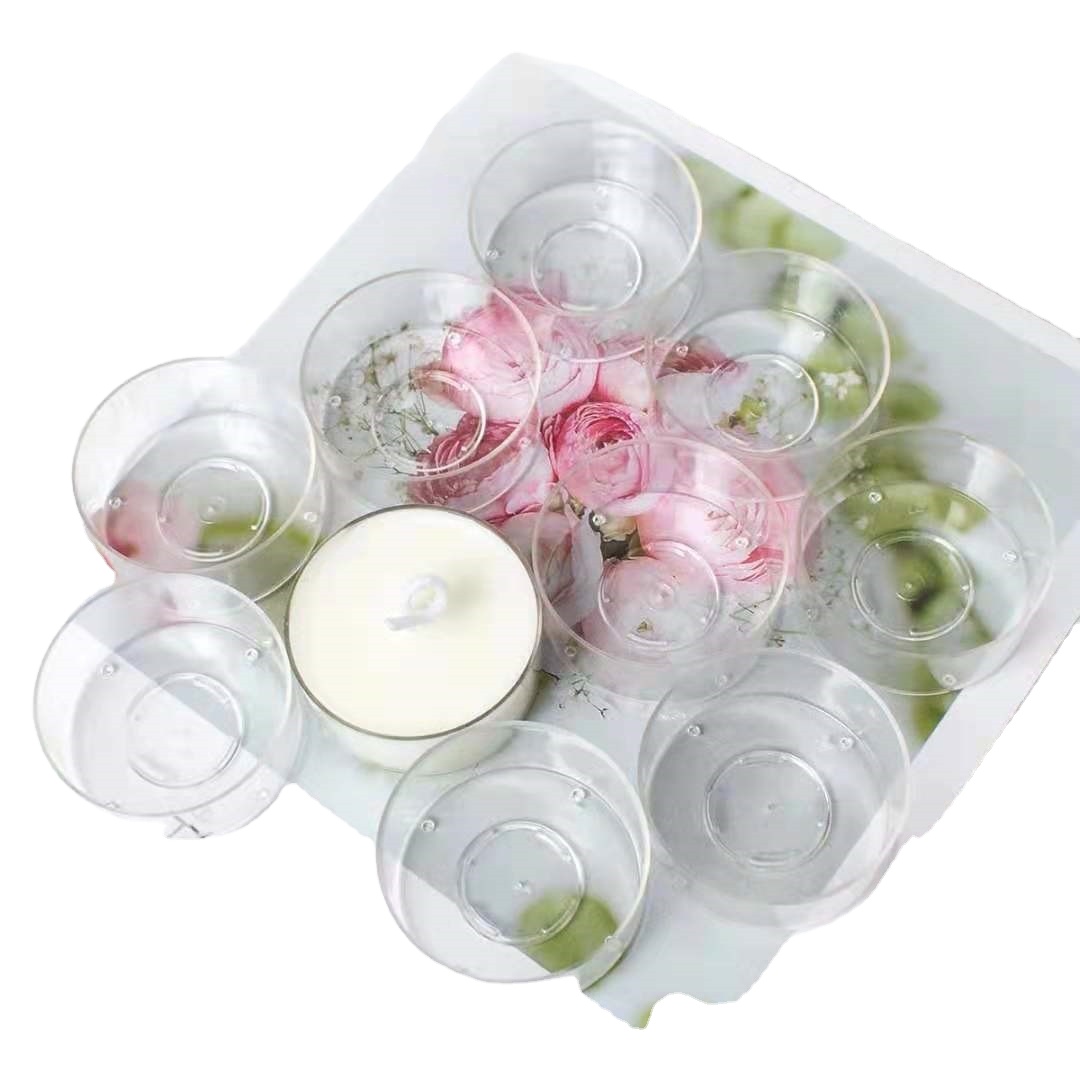 Wholesale Plastic Clear Fireproofing Candle Holders Aromatherapy Candle Holders