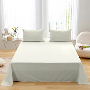 Low MOQ Super Soft Bedding Hotel Sheet Set Wholesale Microfiber Bed Sheet Sets